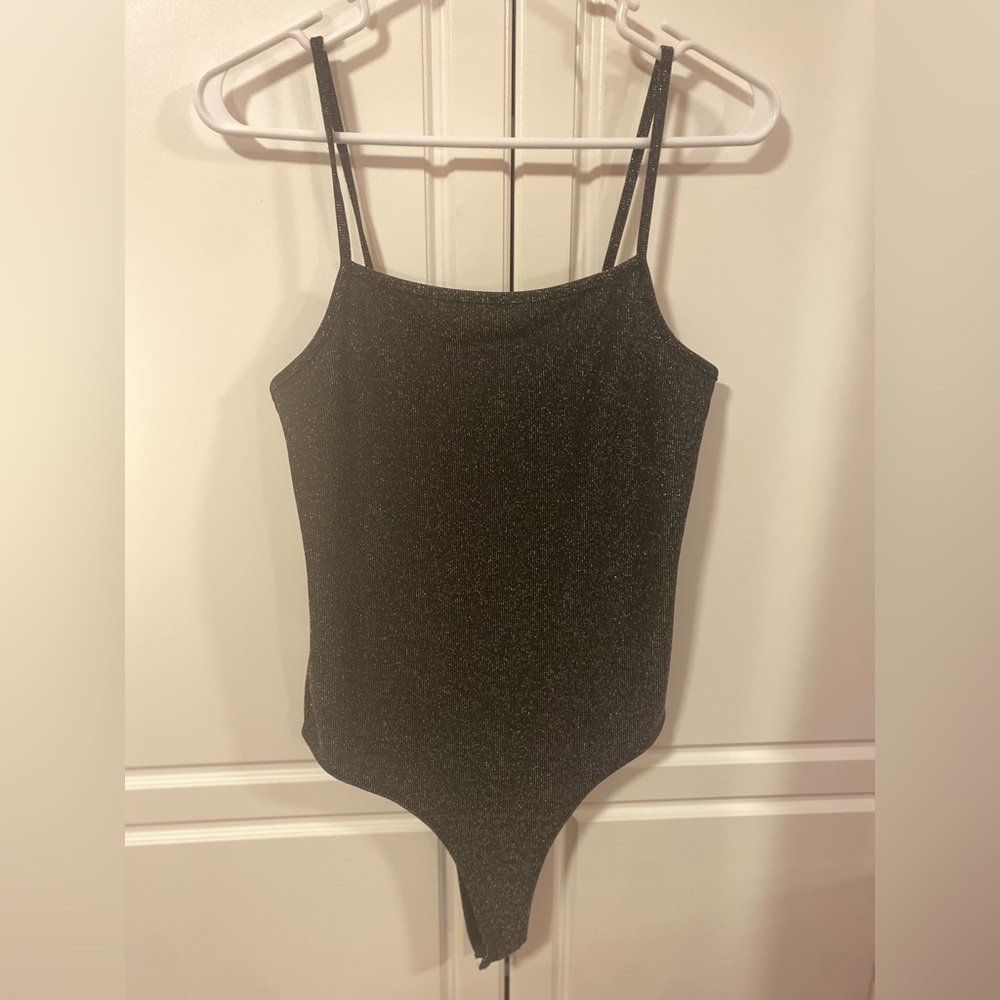 Rue 21 Black Sparkle Body Suit